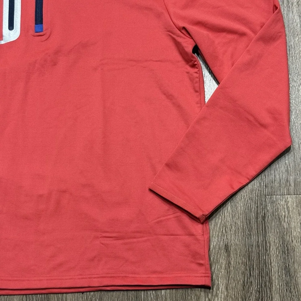 RLX Ralph Lauren Golf 1/4 Zip Pullover Red Wicking Men's Size Large - Picture 4 of 6